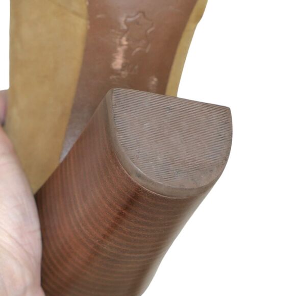 TORY BURCH Sz 9M High Heel 219313 Light Tan  Suede Ankle Booties $375 Retail EUC - Picture 5 of 13